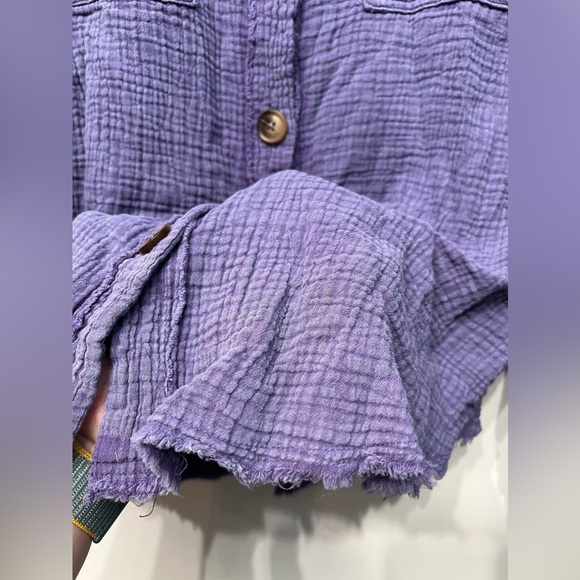 Oddi Vintage Wash Gauze Button Down - Picture 8 of 8